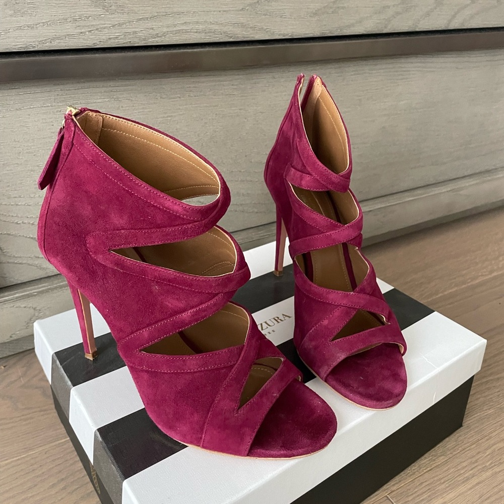 Aquazzura suede booties size 40